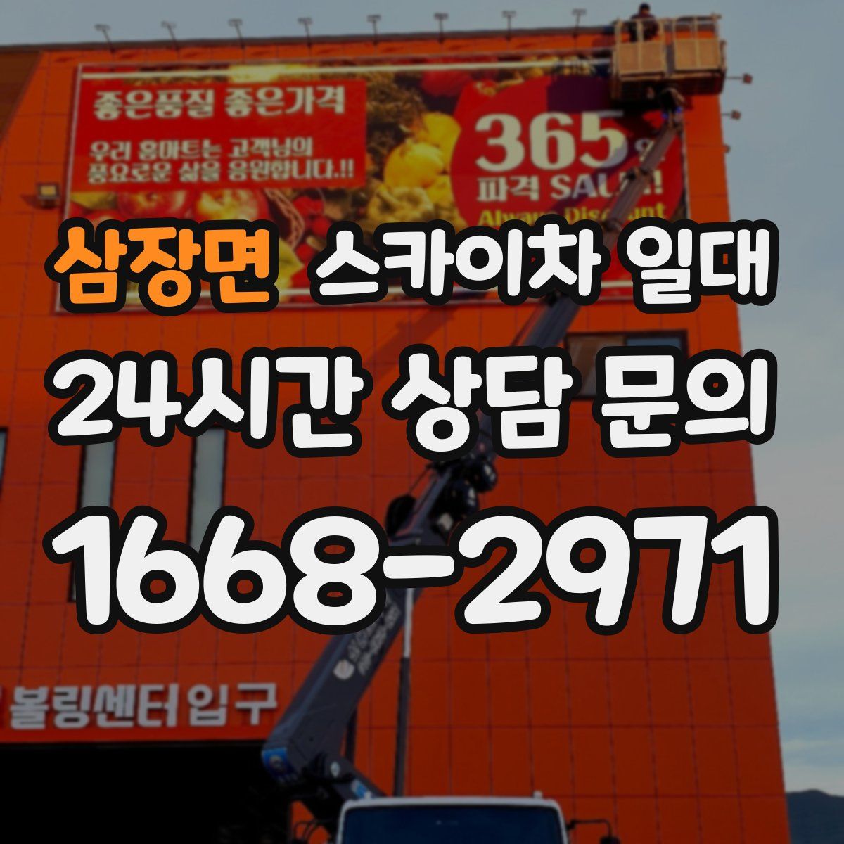 삼장면 스카이차 일대