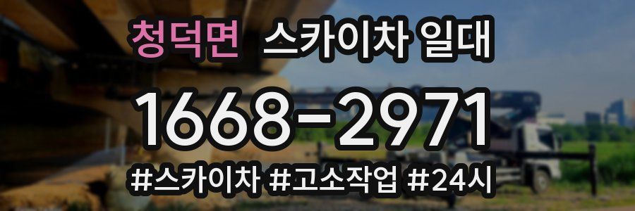 청덕면 스카이차 일대