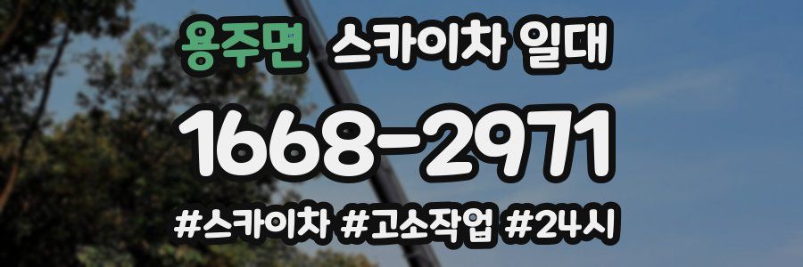 용주면 스카이차 일대