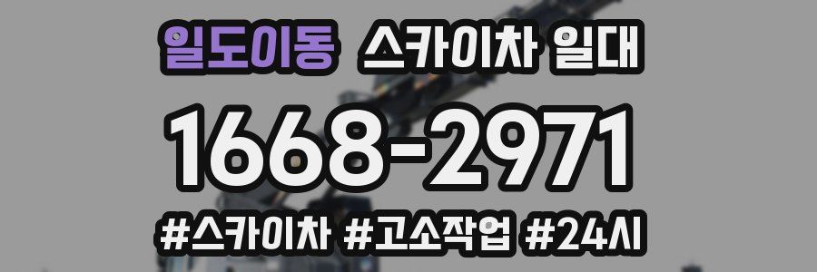일도이동 스카이차 일대