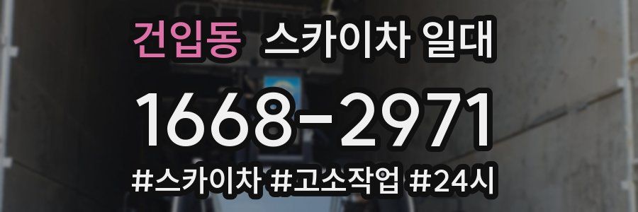 건입동 스카이차 일대