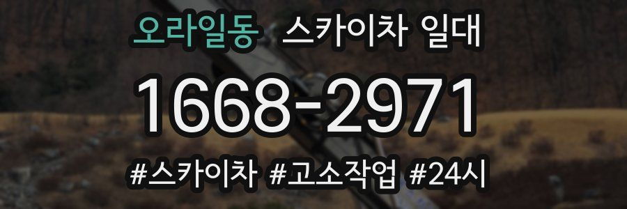 오라일동 스카이차 일대