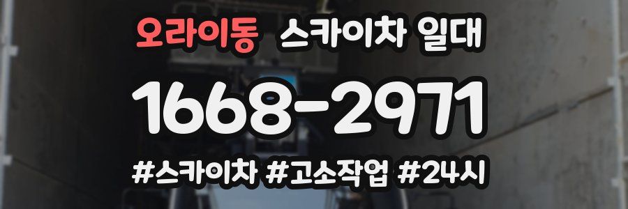오라이동 스카이차 일대