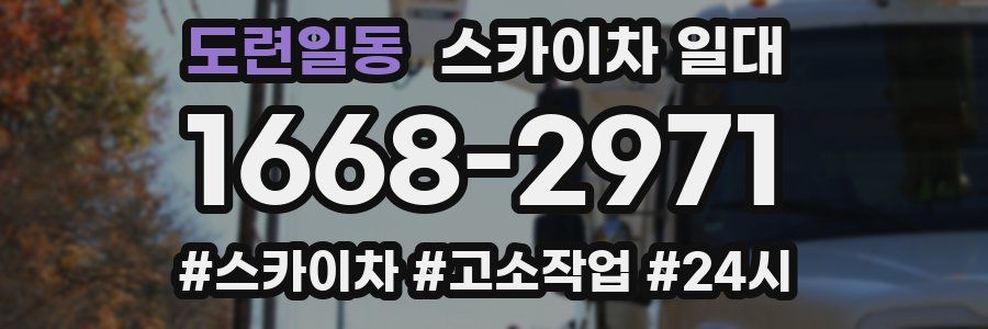 도련일동 스카이차 일대
