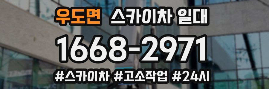 우도면 스카이차 일대