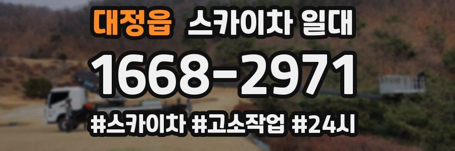 대정읍 스카이차 일대