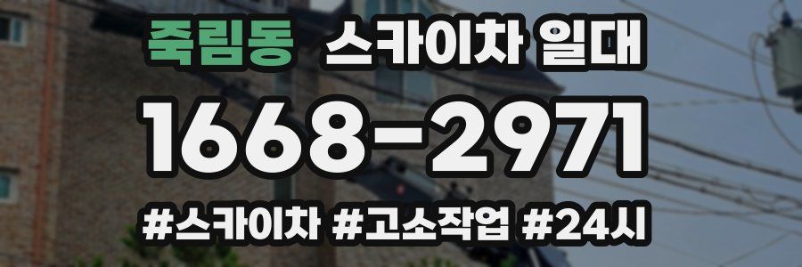 죽림동 스카이차 일대