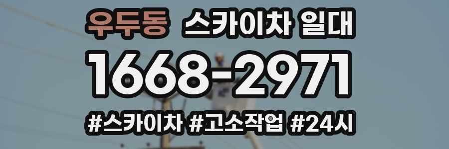 우두동 스카이차 일대
