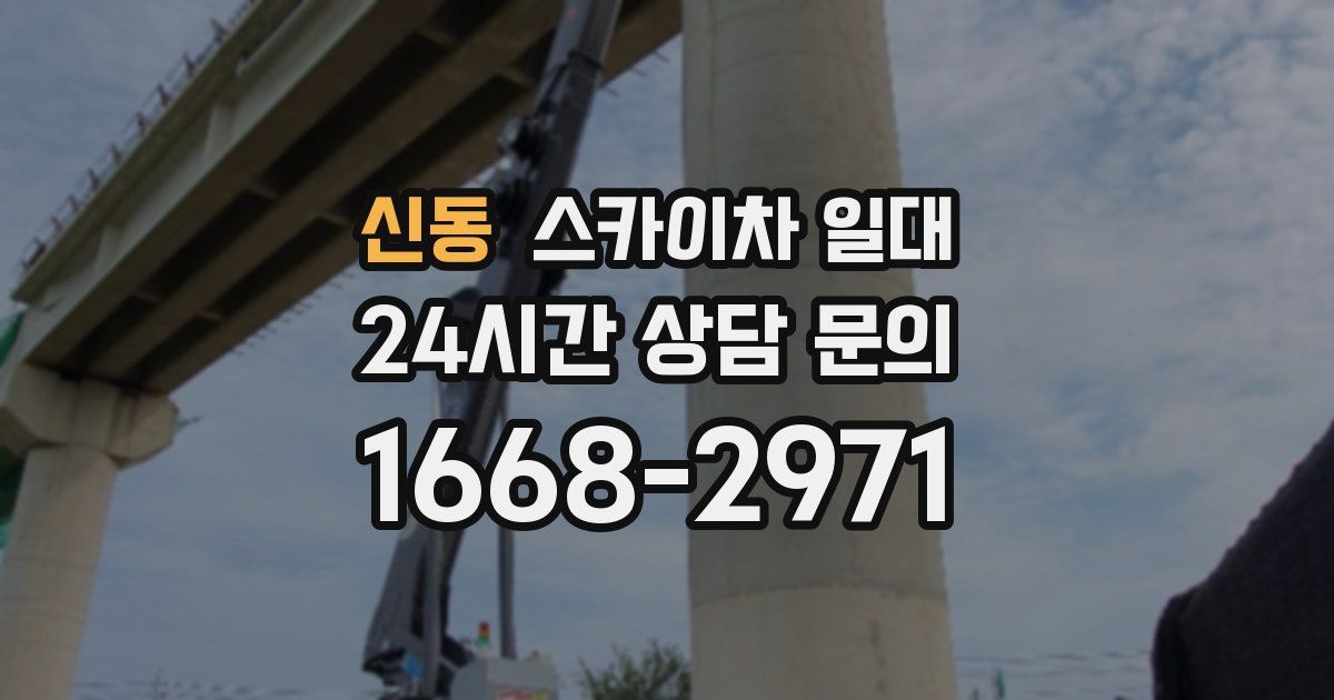 신동 스카이차 일대