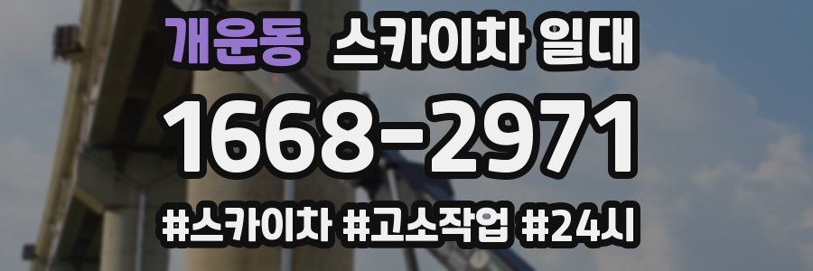 개운동 스카이차 일대