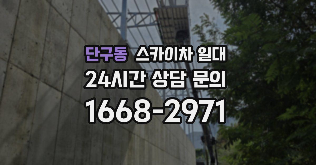 단구동 스카이차 일대