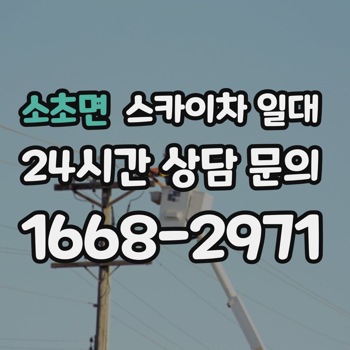소초면 스카이차 일대