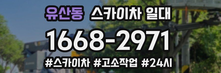 유산동 스카이차 일대