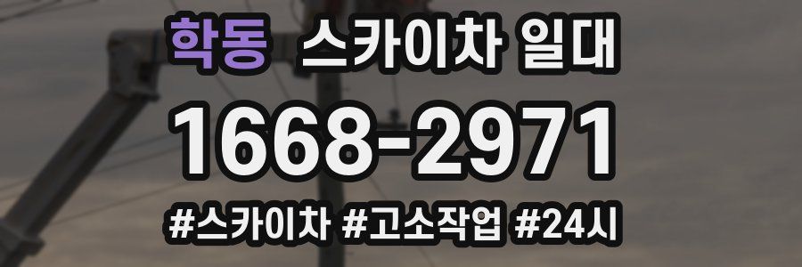 학동 스카이차 일대