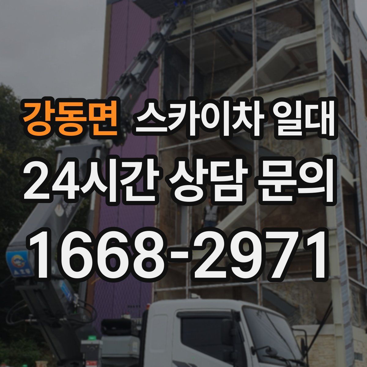 강동면 스카이차 일대