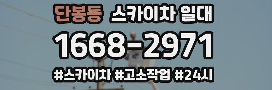 단봉동 스카이차 일대
