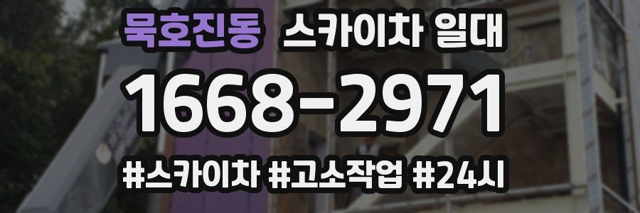 묵호진동 스카이차 일대