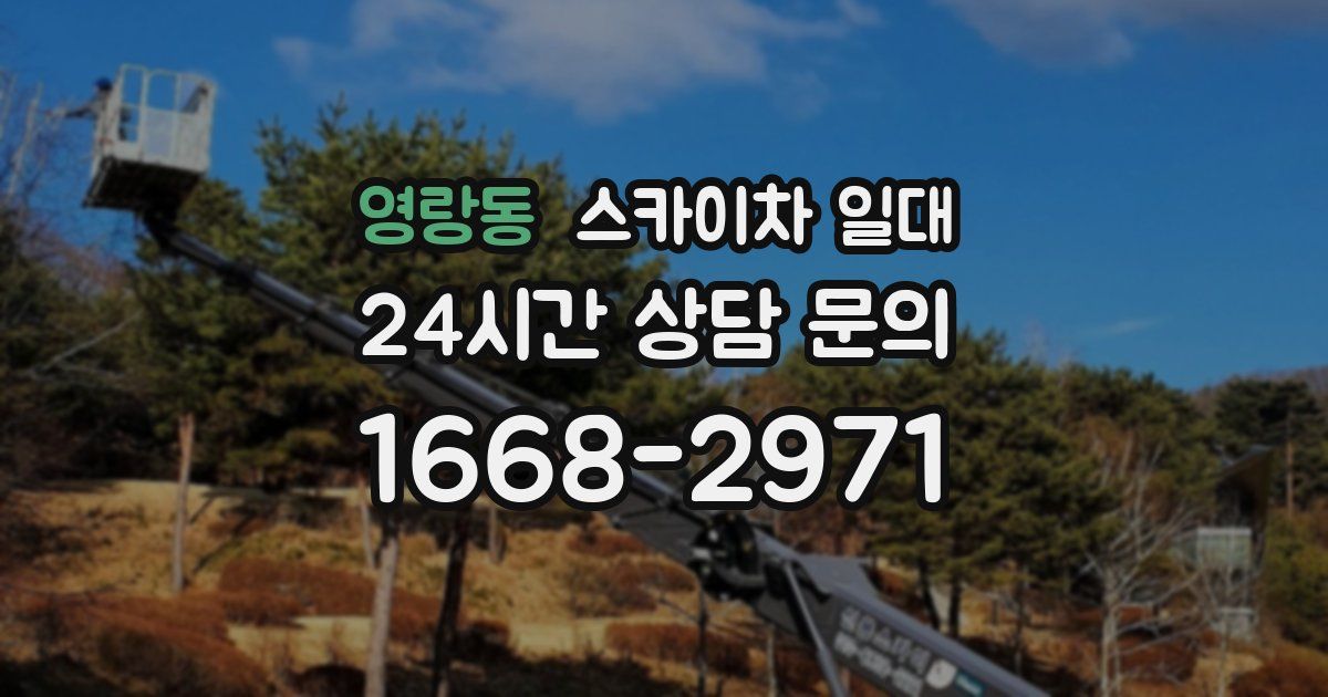 영랑동 스카이차 일대