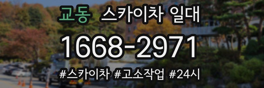 교동 스카이차 일대