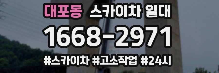 대포동 스카이차 일대