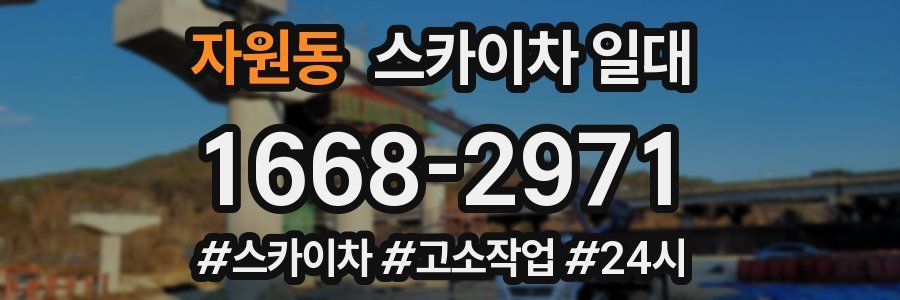 자원동 스카이차 일대