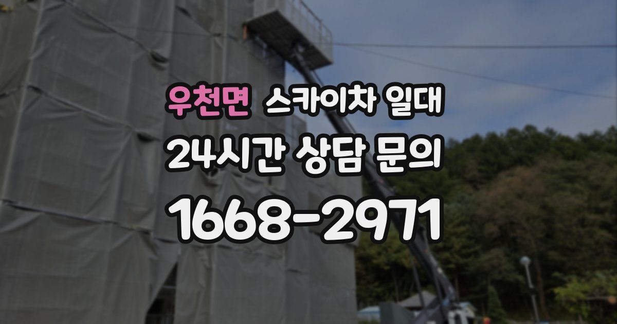 우천면 스카이차 일대
