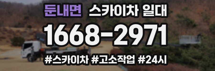 둔내면 스카이차 일대