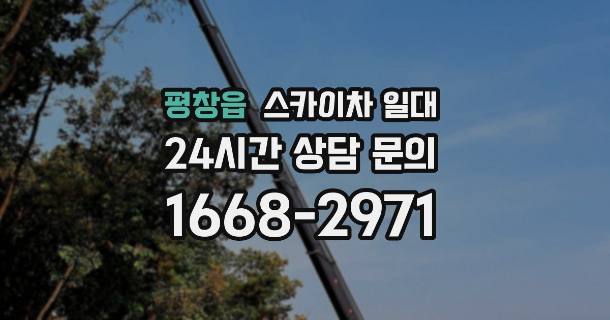 평창읍 스카이차 일대