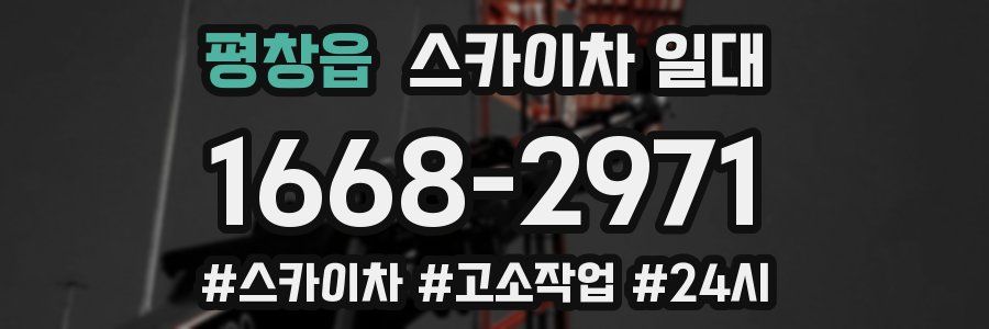 평창읍 스카이차 일대
