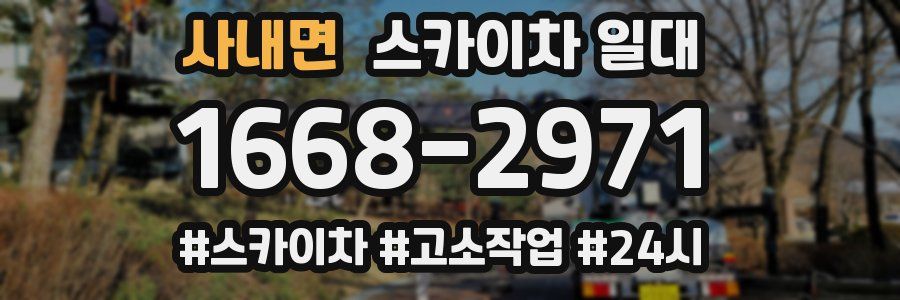 사내면 스카이차 일대