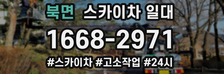 북면 스카이차 일대