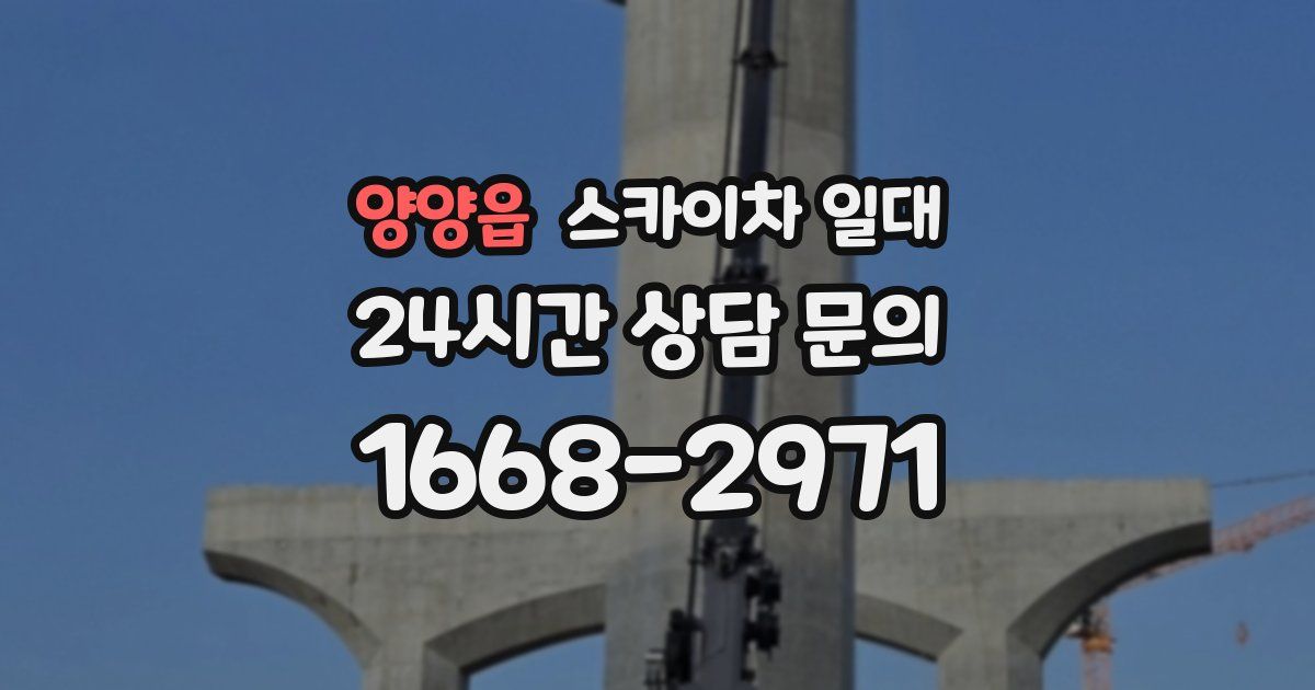 양양읍 스카이차 일대