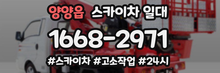 양양읍 스카이차 일대