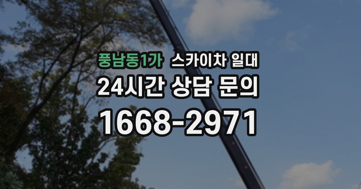 풍남동1가 스카이차 일대
