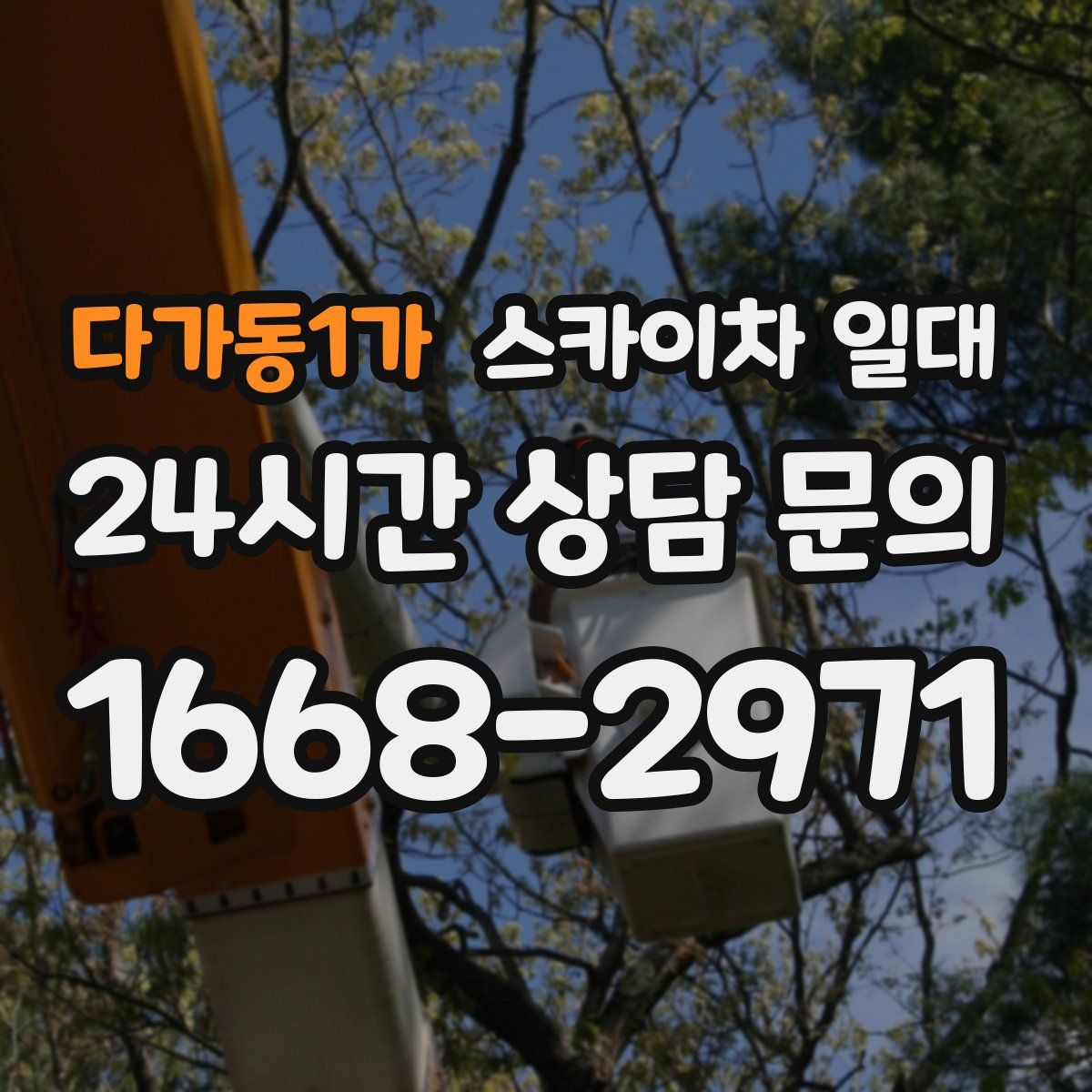 다가동1가 스카이차 일대