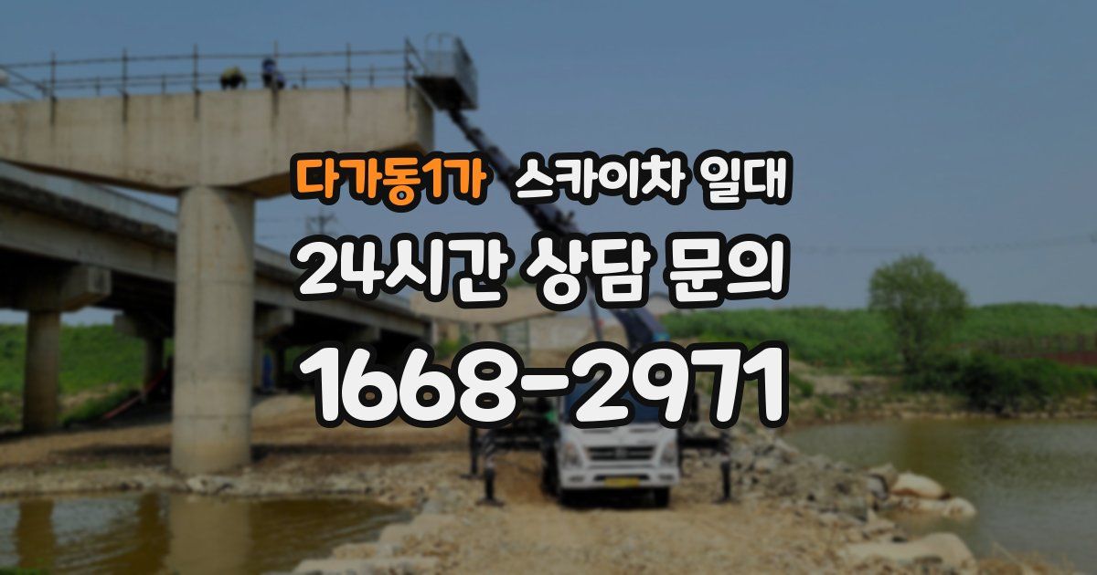 다가동1가 스카이차 일대