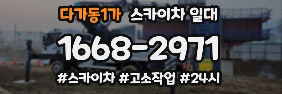 다가동1가 스카이차 일대