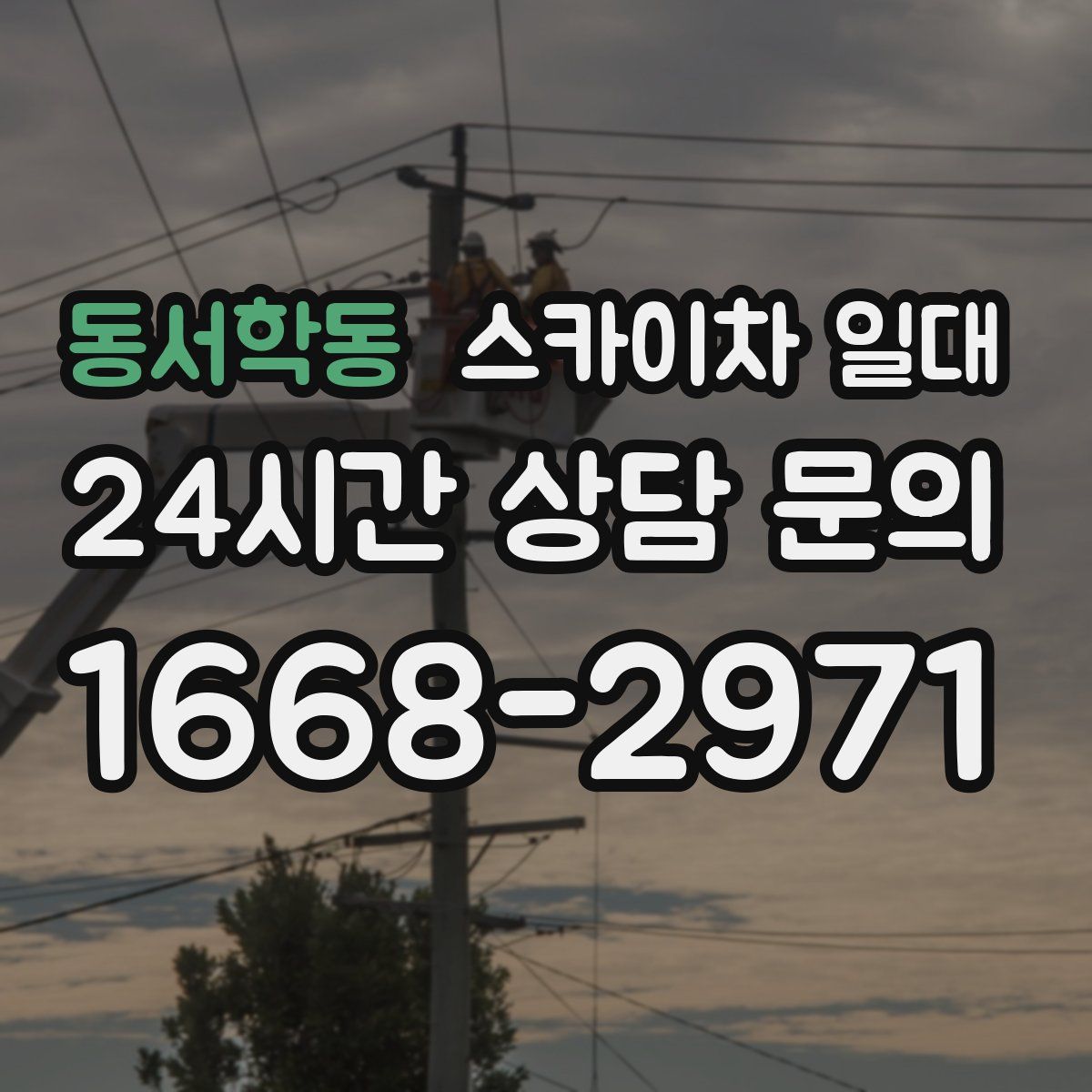 동서학동 스카이차 일대