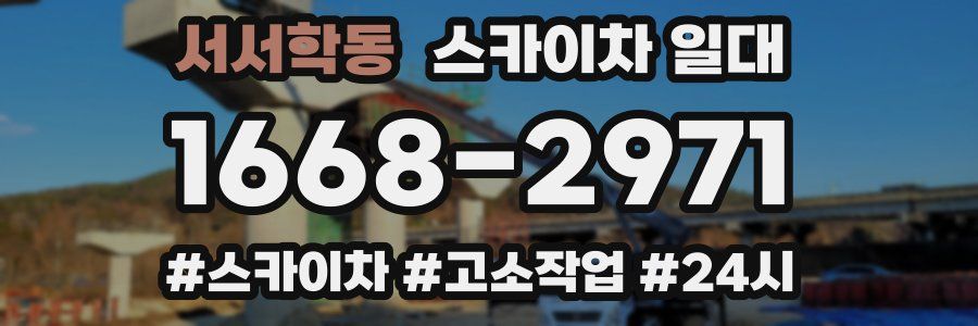 서서학동 스카이차 일대
