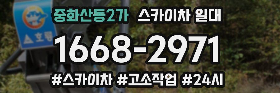 중화산동2가 스카이차 일대