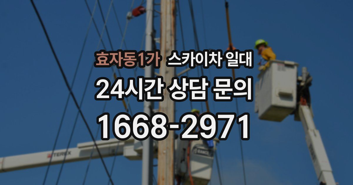 효자동1가 스카이차 일대