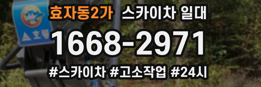 효자동2가 스카이차 일대