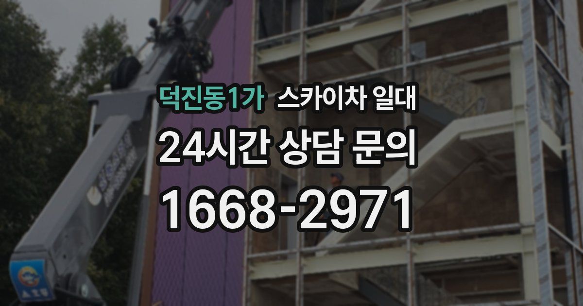 덕진동1가 스카이차 일대