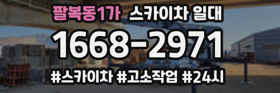 팔복동1가 스카이차 일대