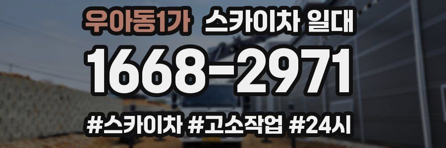우아동1가 스카이차 일대