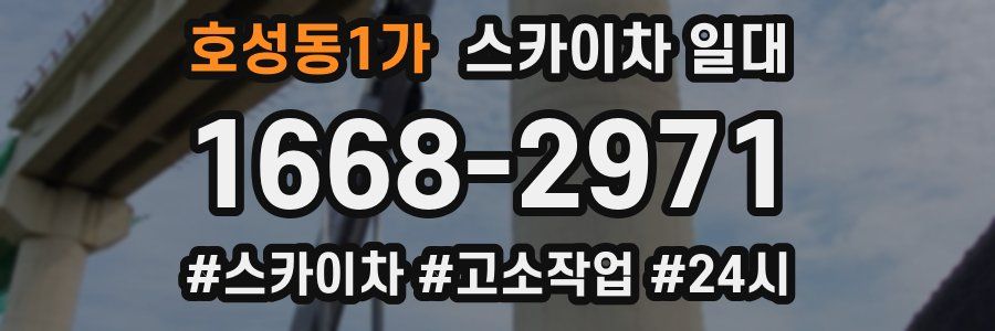 호성동1가 스카이차 일대