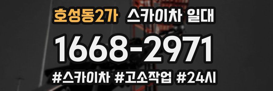호성동2가 스카이차 일대