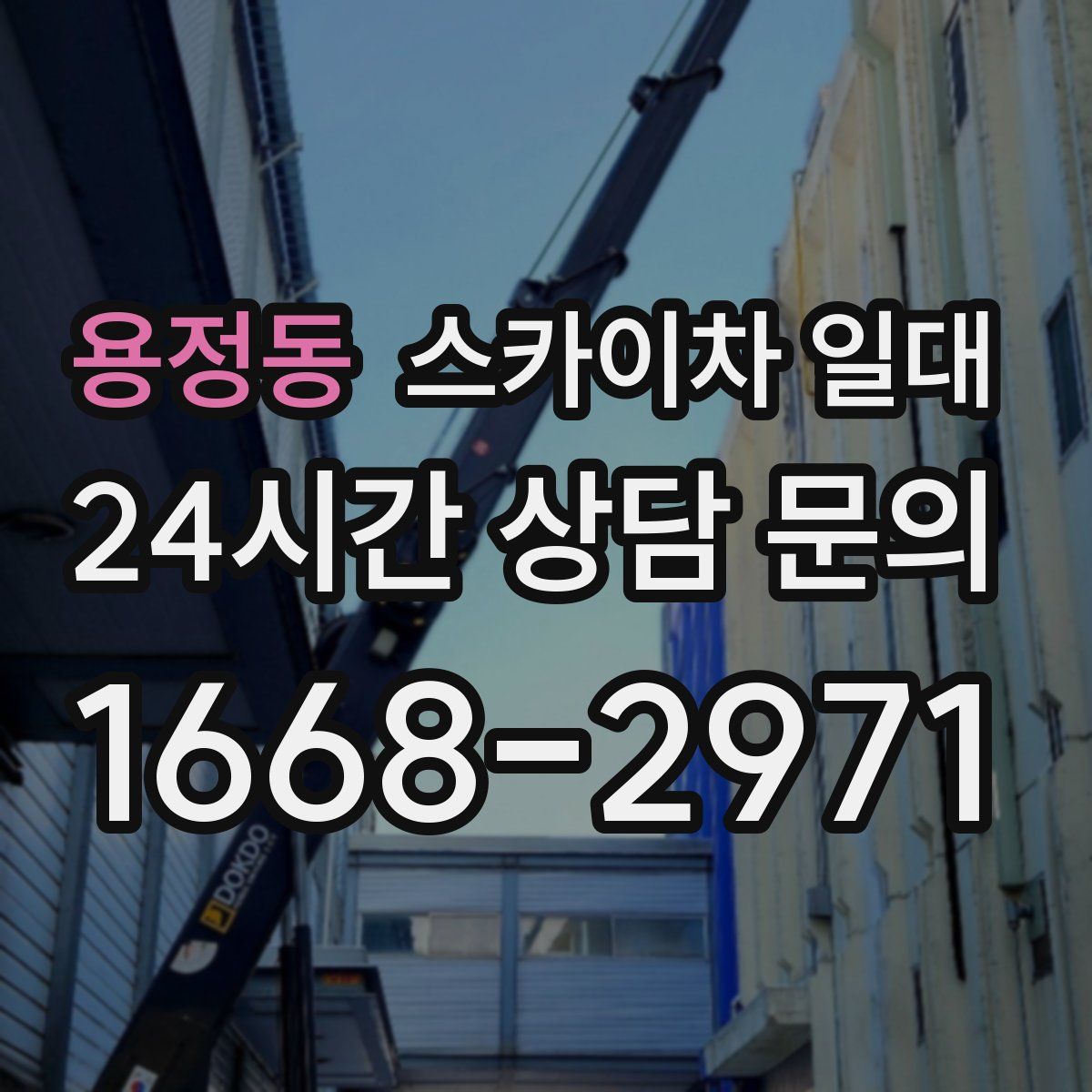 용정동 스카이차 일대