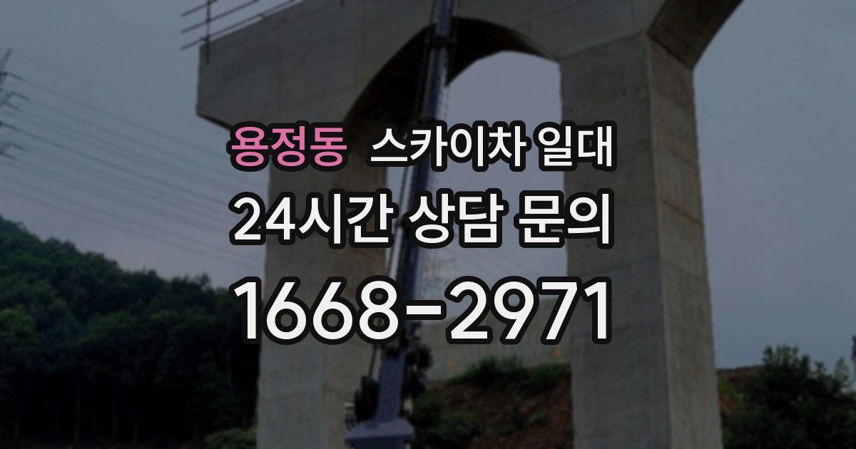 용정동 스카이차 일대