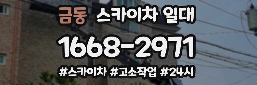 금동 스카이차 일대